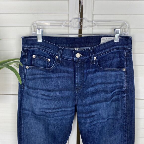 Rag & Bone Jeans Revolve High Rise Skinny Clean Kingsbury Pants Womens Size 29 - Picture 3 of 10